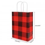 Paper Shopping Bags, Eusoar 24pcs 10.2"x 4.7"x 12.9" Kraft Paper Gift Bags Bulk, Christmas Gift Bags with Handles, Lunch Bags, Merchandise Bag, Party Bags, Retail Handle Bags, Wedding Bags