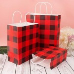 Kraft Paper Gift Bags, Eusoar 36pcs 3 Sizes Mixed Christmas Gift Bags Bulk, Shopping Paper Bags with Handles, Lunch Bags, Merchandise Bag, Party Bags, Retail Handle Bags, Wedding Bags