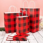 Kraft Paper Gift Bags, Eusoar 36pcs 3 Sizes Mixed Christmas Gift Bags Bulk, Shopping Paper Bags with Handles, Lunch Bags, Merchandise Bag, Party Bags, Retail Handle Bags, Wedding Bags