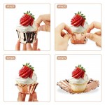 Cupcake Muffin Liners, Eusoar 100pcs 3.5 oz Disposable Aluminum ramekins, Foil Cupcake Baking Cups, Aluminum Foil Muffin Liners, Aluminum Cups, Cupcake Ramekin Holder Cups, Ramekins for Baking