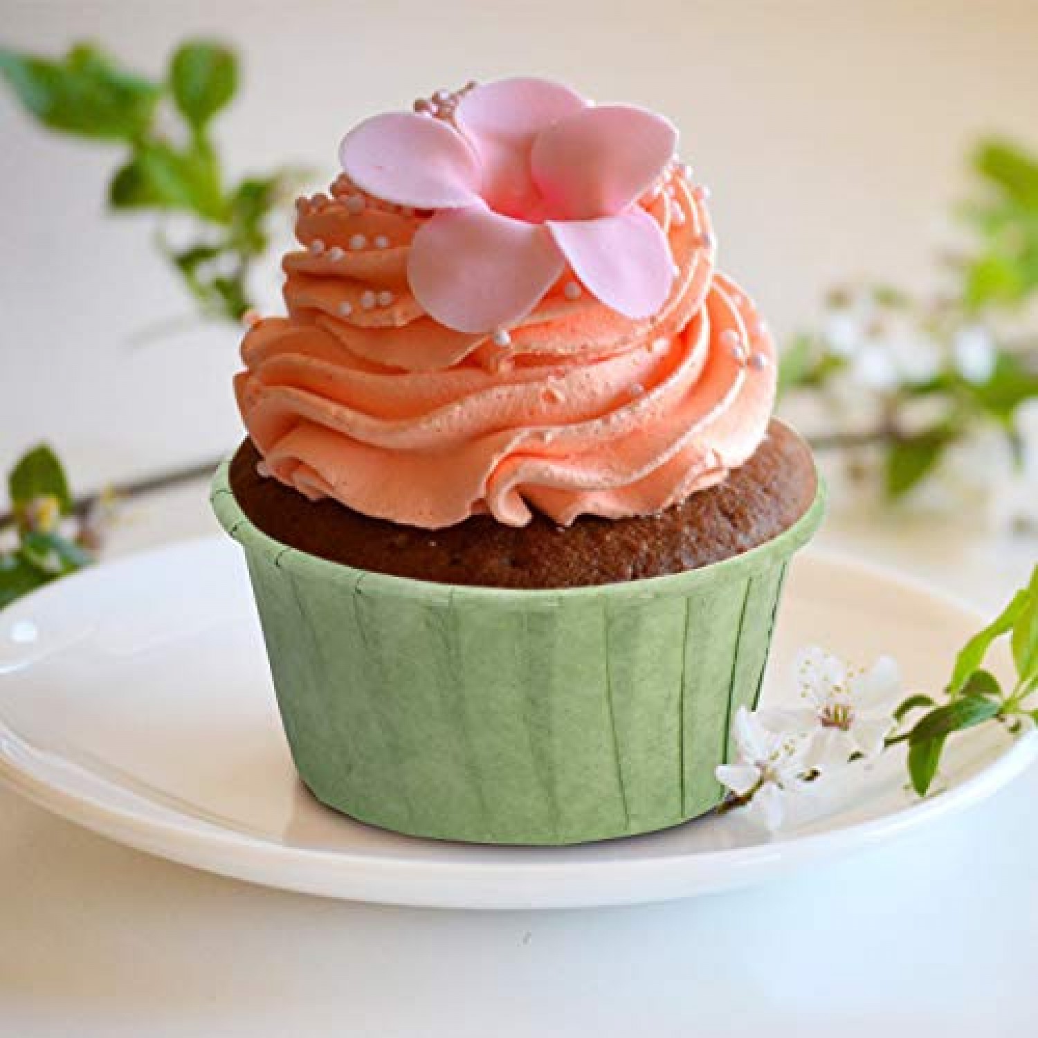 50pcs Cupcake Liners Green