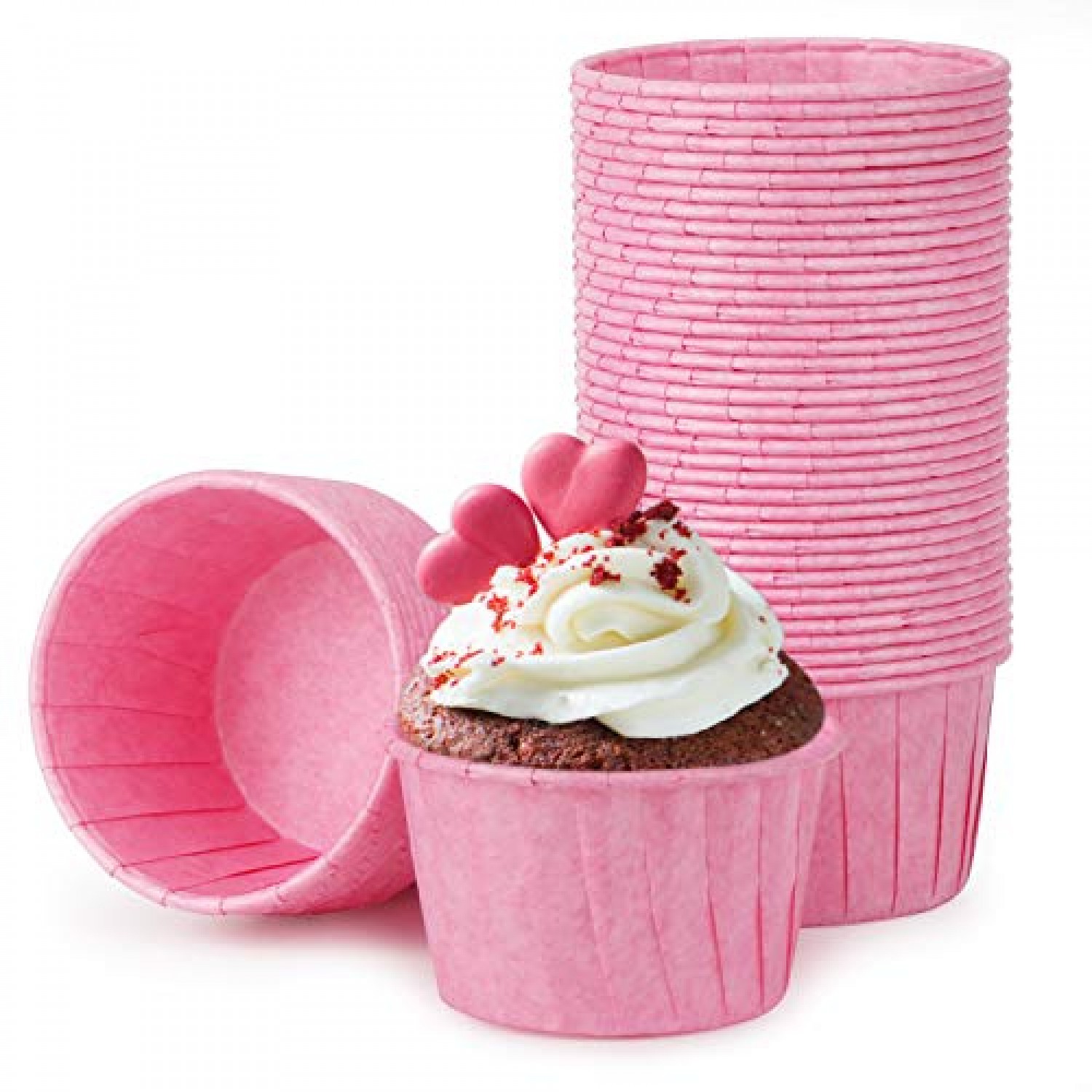 50pcs Cupcake Liners Pink