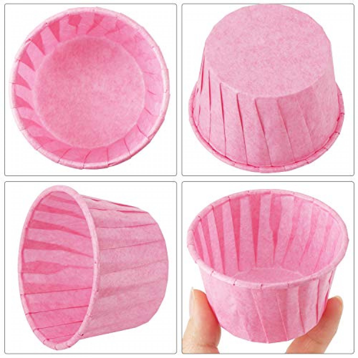 Pink Mini Cupcake Liners  Pink Midi Baking Cups, Greaseproof Wrappers Bulk  - Sweets & Treats™