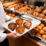 EUSOAR 1Pack Plastic 13.7" x 10.6" Large White Serving Tray- Reusable Rectangle Serving Platters for Cookie, Muffin Cake , Snack, Dessert, Fruit Party Food Display 